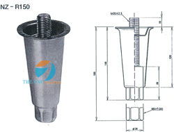 Adjust leg Round base NZ-R150